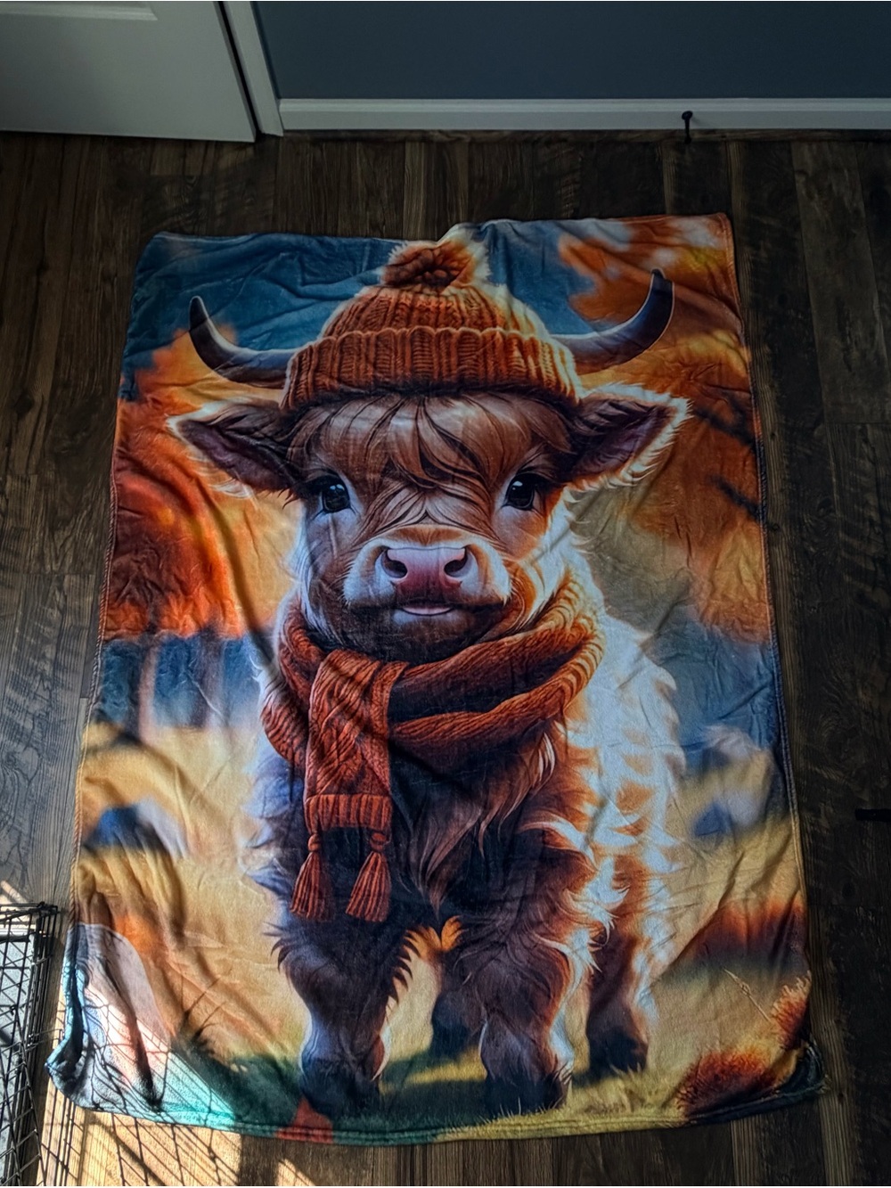 Fuzzy Cow Blanket